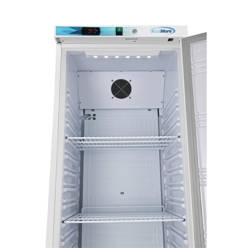 12 Cu ft Commercial Reach in Refrigerator in White - Manual Defrost