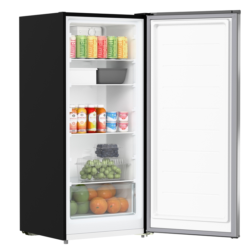 7 Cu Ft Garage Ready Convertible Upright Freezer/Refrigerator in Silver