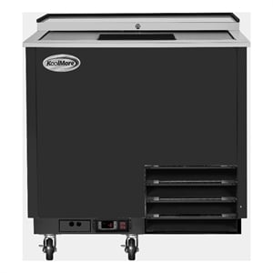 36&quot Commercial Glass Froster in Black Steel w/ 9 cu Ft Capacity