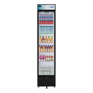 17&quot Slim Commercial Merchandiser Refrigerator 7 Cu Ft in Black