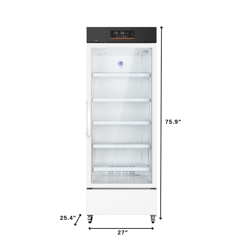 15 cu ft Medical Pharmacy Refrigerator W/Multi-Level Emergency Alarms in White