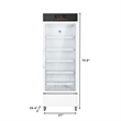 15 cu ft Medical Pharmacy Refrigerator W/Multi-Level Emergency Alarms in White