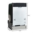 18 in ADA Panel Ready with 8 Place Settings 52 DB Dishwasher in Stainless-Steel