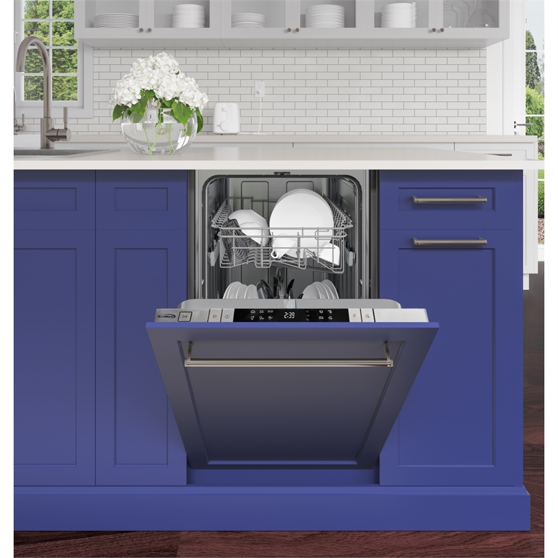 18 in ADA Panel Ready with 8 Place Settings 52 DB Dishwasher in Stainless-Steel