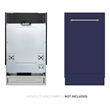 18 in ADA Panel Ready with 8 Place Settings 52 DB Dishwasher in Stainless-Steel