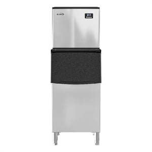 25&quot Stainless-Steel Commercial Ice Maker with Full Cube Production