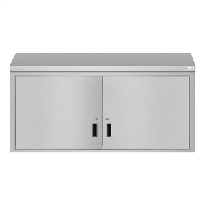 60 in Kitchen Wall Cabinet with Hinged Doors and 2 shelves in Stainless-Steel