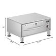 One-Drawer Commercial Free Standing Warming Drawer in Stainless-Steel