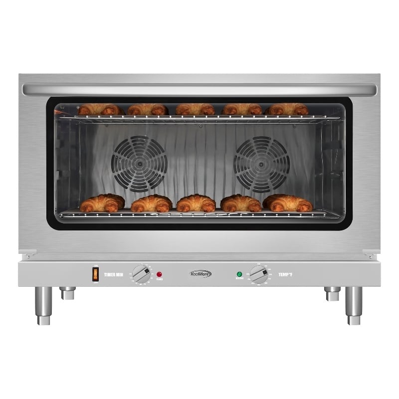 Countertop Convection Oven Holds Full Size Pans 4 Racks in Stainless-Steel