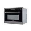 24 In. Black Stainless Steel Built-in Convection Microwave Oven