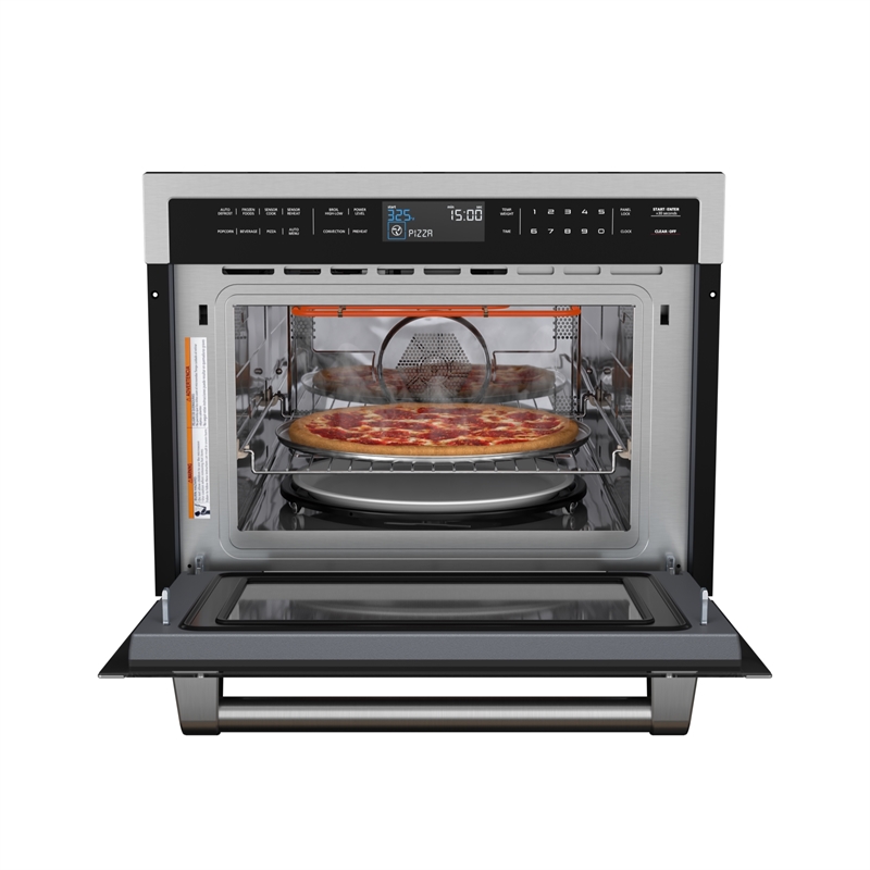 24 In. Black Stainless Steel Built-in Convection Microwave Oven