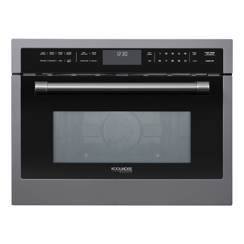 24 In. Black Stainless Steel Built-in Convection Microwave Oven