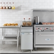 40 lb Floor Liquid Propane Commercial Fryer with 90000 BTU in Stainless-Steel