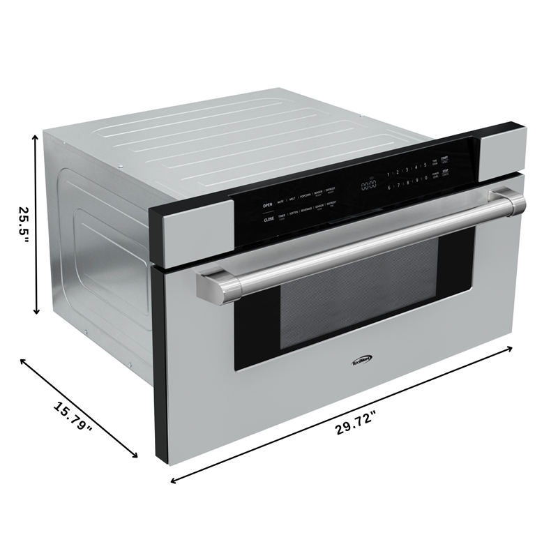 30 in. Microwave Drawer 1.2 cu. ft. Capacity in Stainless-Steel