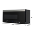 30 in. 1.6 cu.ft Over-the-Range Microwave Oven in Black
