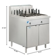 Commercial 22 Gallon Natural Gas Stainless Steel Pasta Cooker and 140000 BTU