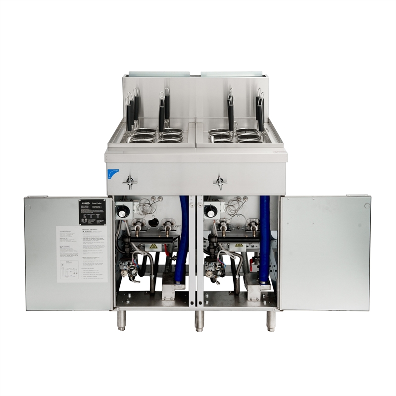 Commercial 22 Gallon Natural Gas Stainless Steel Pasta Cooker and 140000 BTU