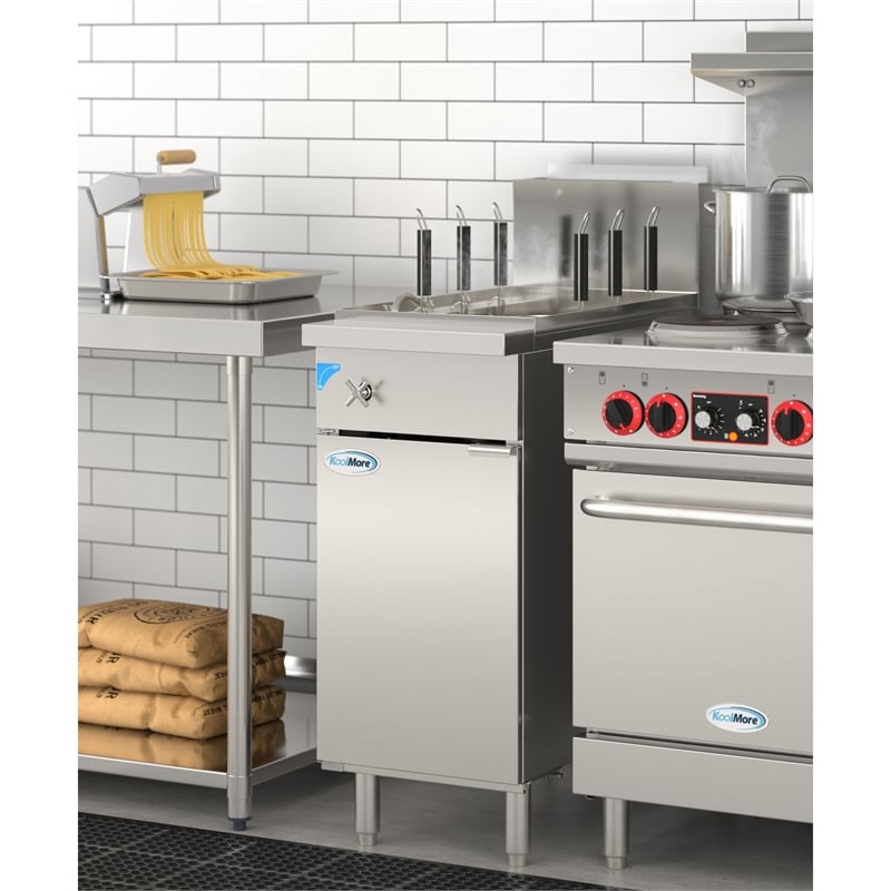 Commercial 11 Gallon Natural Gas Stainless Steel Pasta Cooker 70000 BTU