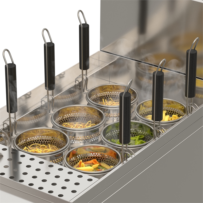 Commercial 11 Gallon Natural Gas Stainless Steel Pasta Cooker 70000 BTU