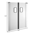 Commercial Double Aluminum Swinging Traffic Door
