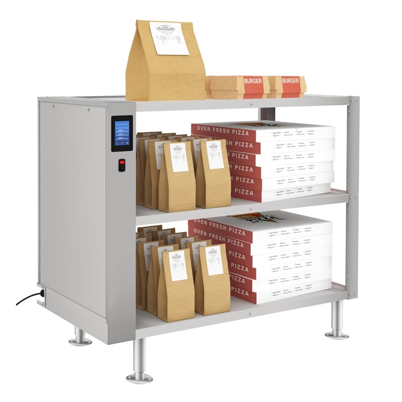 Three-Shelve Commercial Take Out Warmer Cabinet w/ Touch Screen-Stainless-Steel
