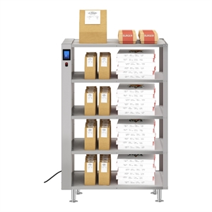 Five-Shelve Commercial Take Out Warmer Cabinet w/ Touch Screen Stainless-Steel