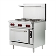 36 In. Commercial Electric Range with 6 Burners and 1 Standard Electric Oven
