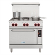 36 In. Commercial Electric Range with 6 Burners and 1 Standard Electric Oven