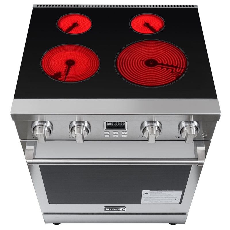 30 in. Professional Electric Range with 14900W of Power 240V in Stainless-Steel