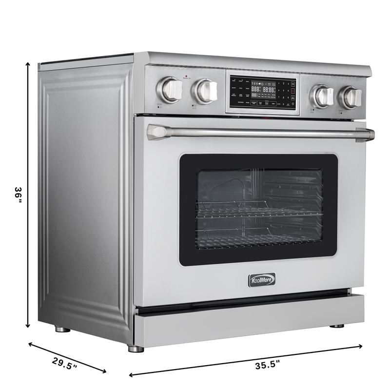 36 in. Electric Professional Range with Tilt Panel and Digital controls