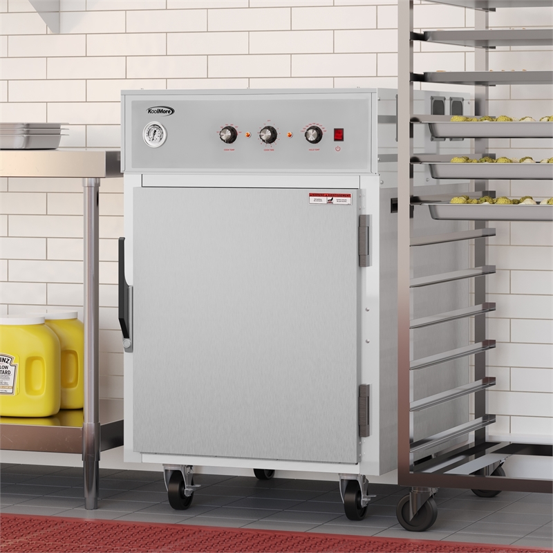 4-Pan Half-Size Commercial Cook And Hold Oven 3000W/240V in Stainless-Steel