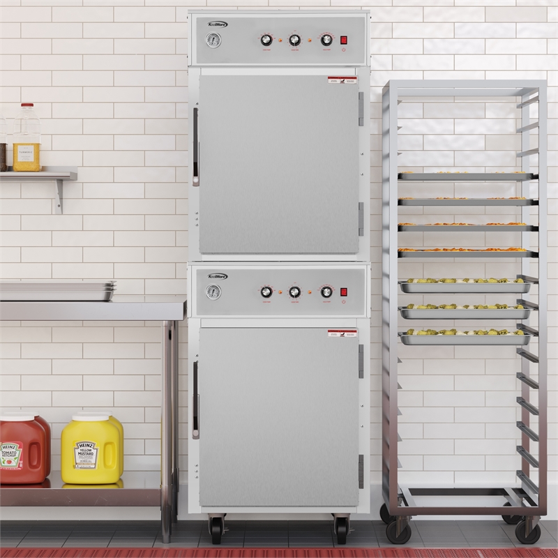 8-Pan Full-Size Commercial Cook And Hold Oven 3000W/240V in Stainless-Steel