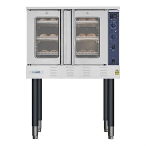 38&quot  Full Size Single Deck Commercial Natural Gas Convection Oven 54000 BTU