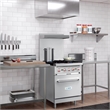 24 in. 4 Burner Commercial Liquid Propane Range with Oven in Stainless-Steel