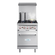 24 in. 4 Burner Commercial Liquid Propane Range with Oven in Stainless-Steel