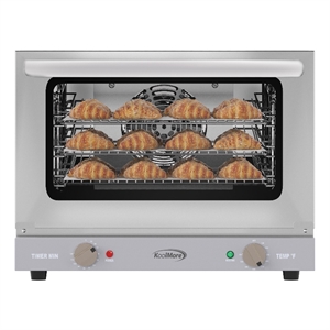 19&quot Countertop Convection 0.8 cu. ft. Oven for Quarter-Size Pans Stainless-Steel