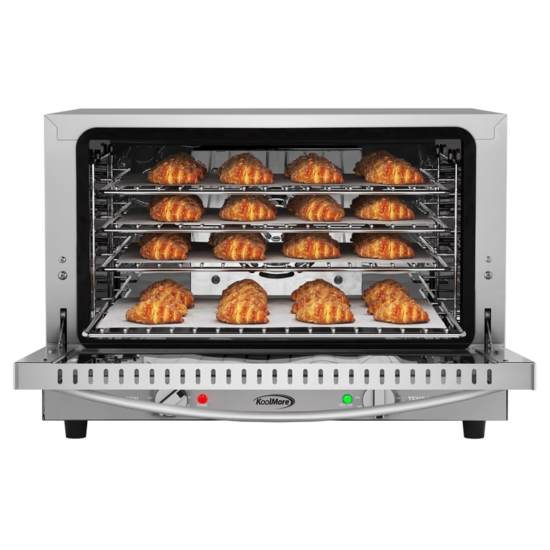 Countertop Convection Oven for Half-Size Pans in Stainless-Steel