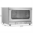 Countertop Convection Oven for Half-Size Pans in Stainless-Steel
