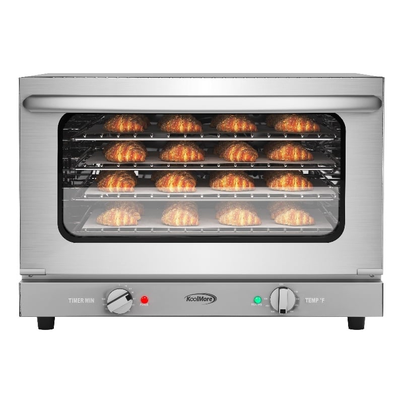 Countertop Convection Oven for Half-Size Pans in Stainless-Steel