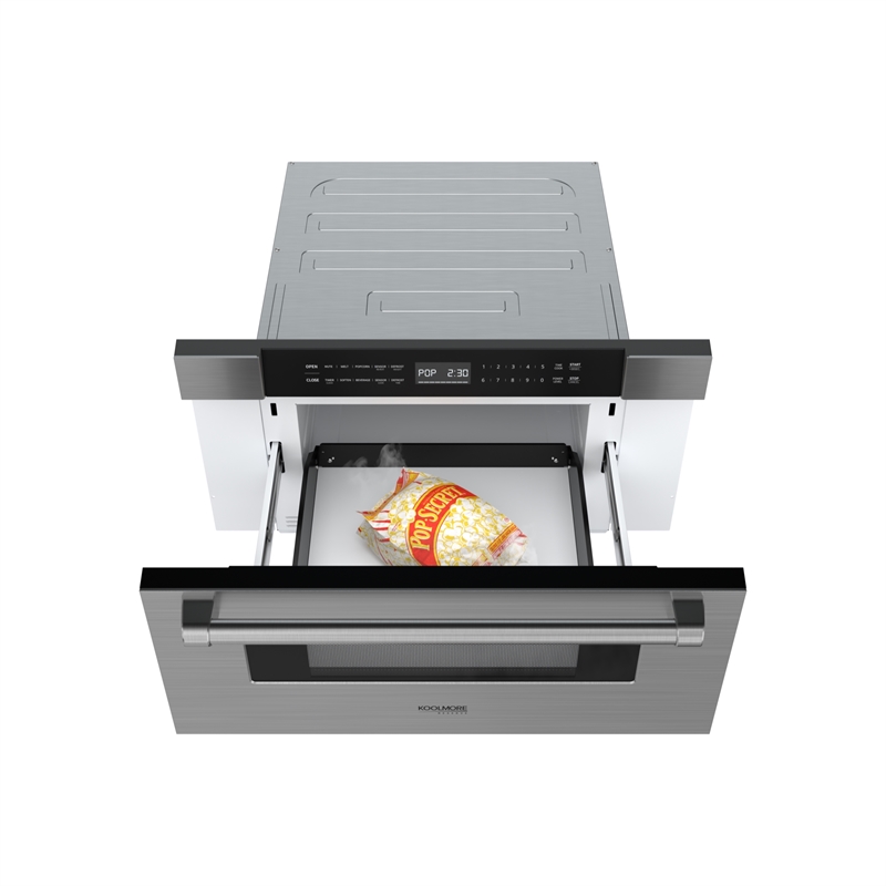 30 in. Black Stainless-Steel Microwave Drawer