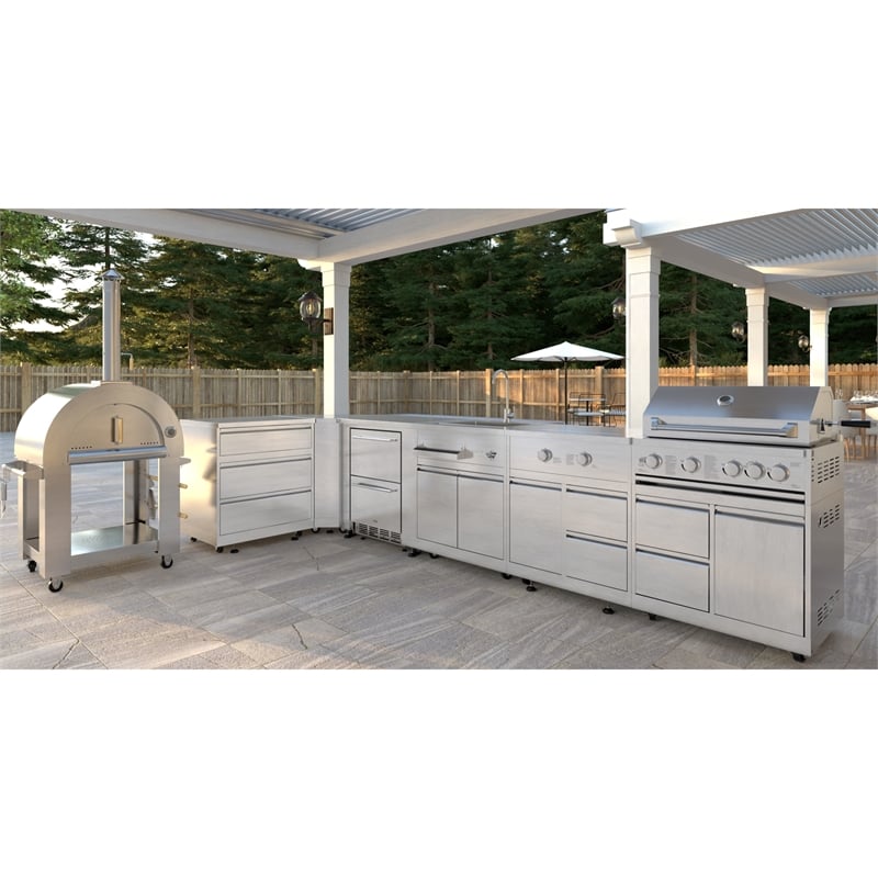 KoolMore Outdoor Kitchen Series Modular Kitchen in Stainless-Steel