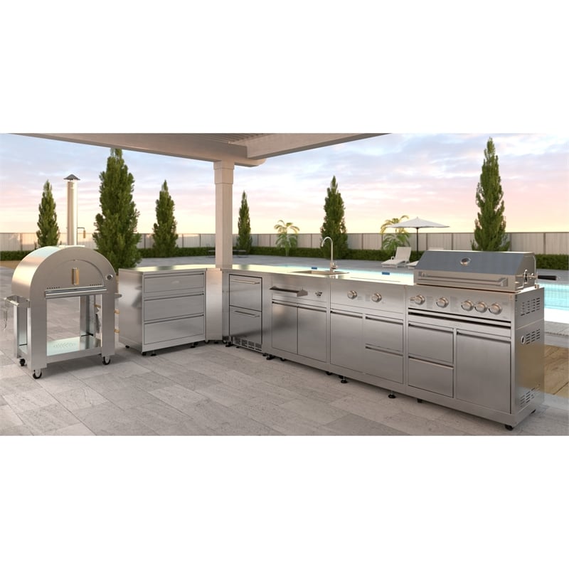 KoolMore Outdoor Kitchen Series Modular Kitchen in Stainless-Steel