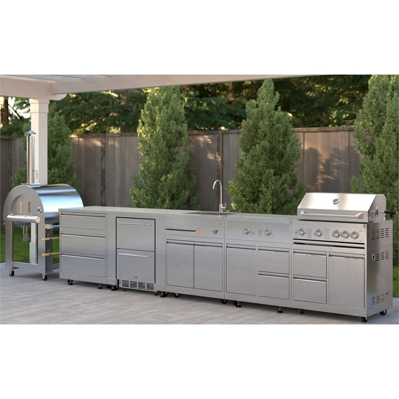 KoolMore Outdoor Kitchen Series Modular Kitchen in Stainless-Steel
