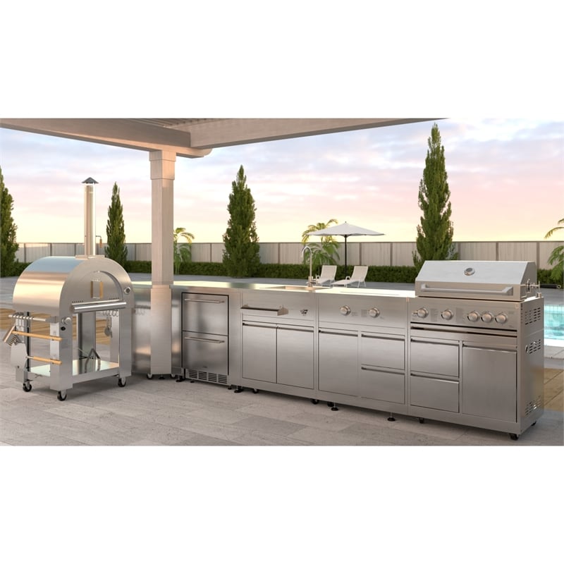 KoolMore Outdoor Kitchen Series Modular Kitchen in Stainless-Steel