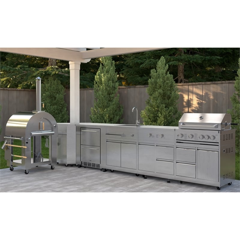 KoolMore Outdoor Kitchen Series Modular Kitchen in Stainless-Steel