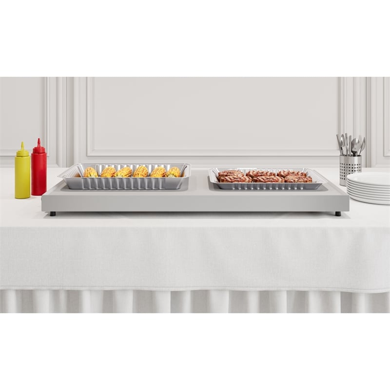 36 In Commercial Warming Shelf in Silver