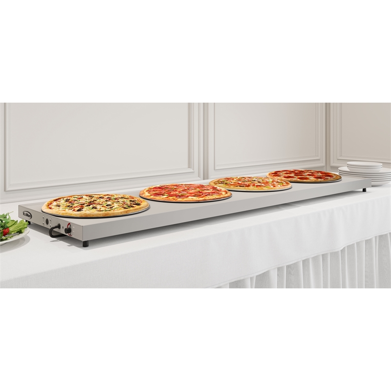 72 In Commercial Warming Shelf in Silver