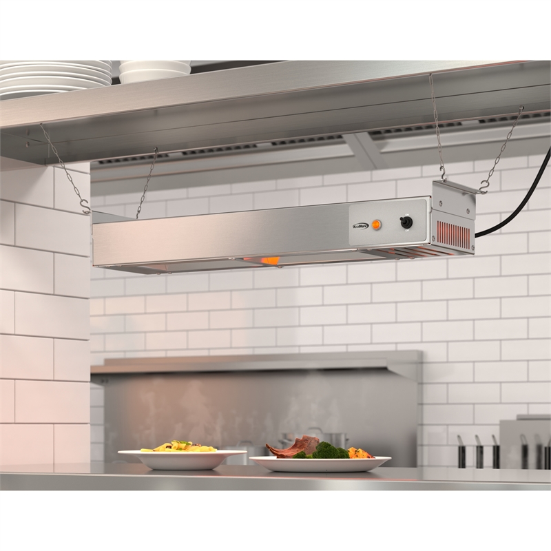 24 in High Wattage Commercial Food Strip Warmer with Toggle Controls and Cord