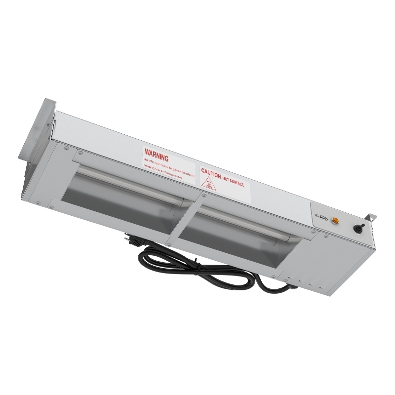 24 in High Wattage Commercial Food Strip Warmer with Toggle Controls and Cord