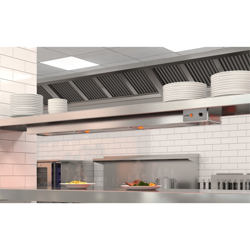 48 in High Wattage Commercial Food Strip Warmer with Toggle Controls and Cord